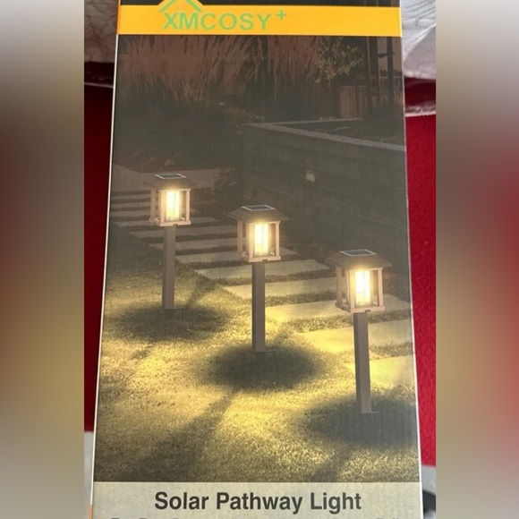 Solar pathway light TWO-TONE BRONZE & WOOD LED WITH VINTAGE BULB - Picture 3 of 3
